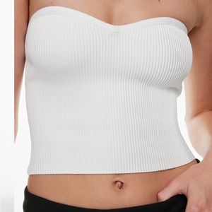 Aritzia sculpt knit sweetheart tube top